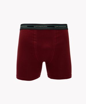 cueca boxer de algodão lupo vinho