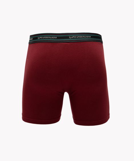 cueca boxer de algodão lupo vinho