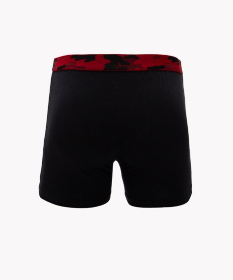 cueca boxer de algodão camuflado preto