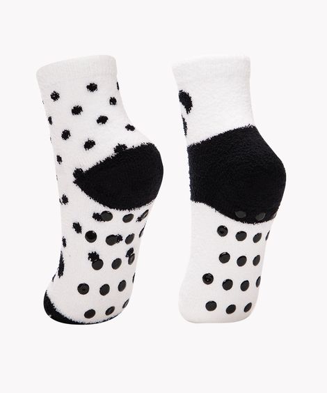 kit infantil de 2 pares de meias cano médio branco
