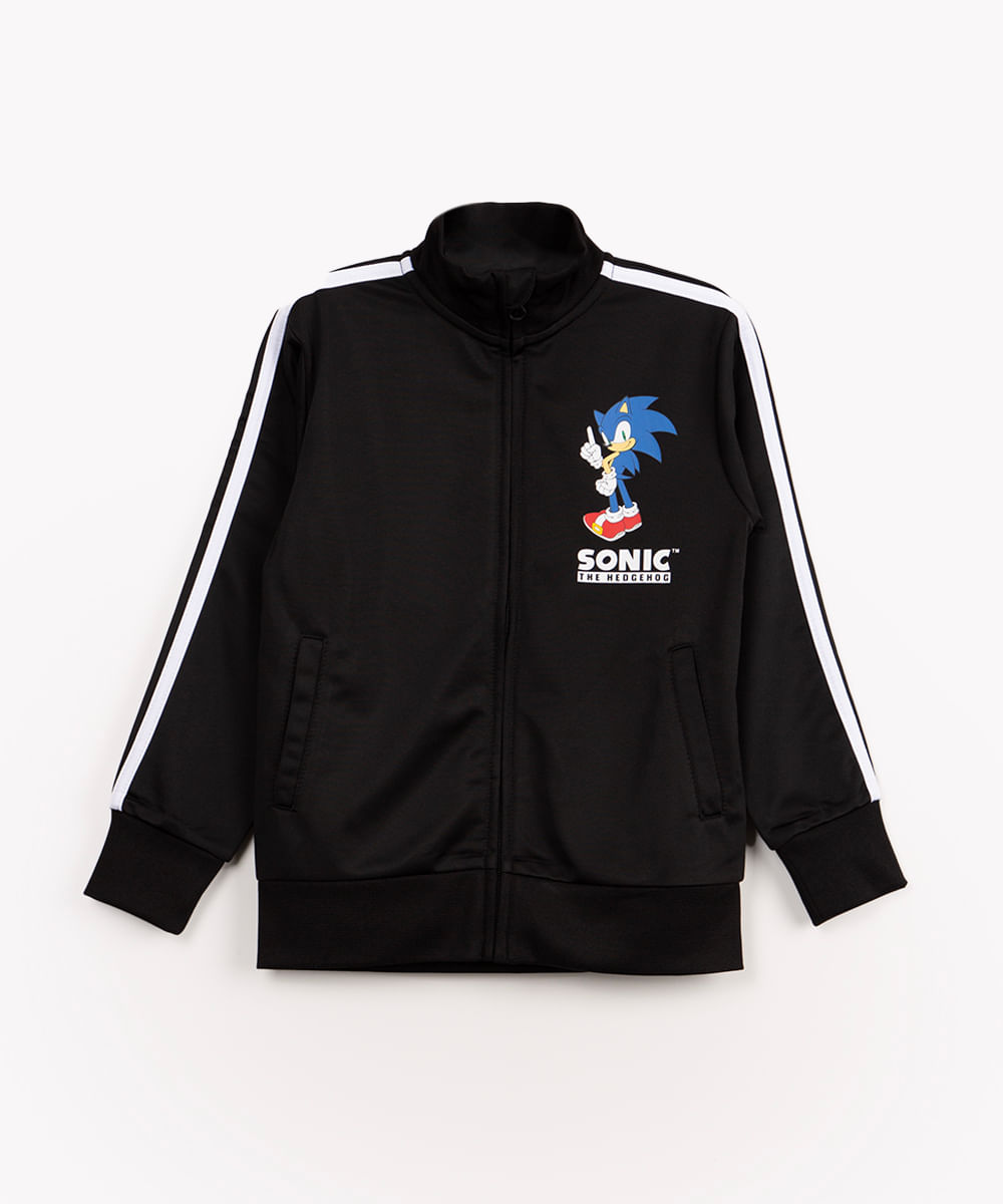 jaqueta infantil sonic com bolsos preto é boa?