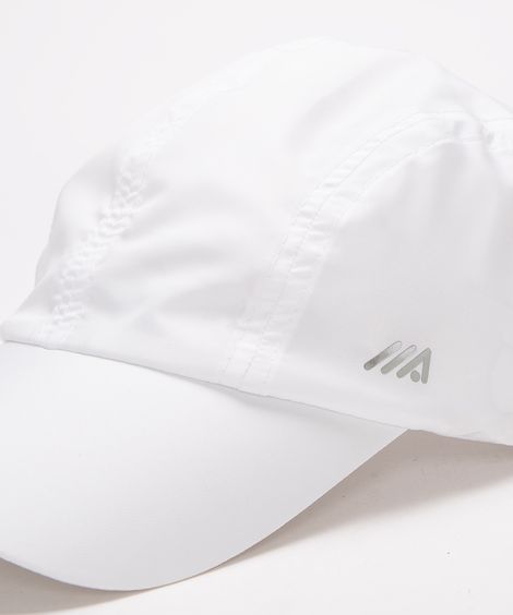 boné aba curva esportivo proteção uv branco