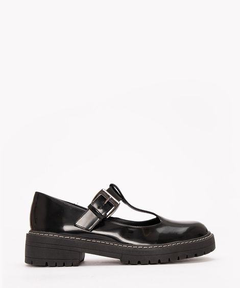 sapato oxford com fivela oneself preto