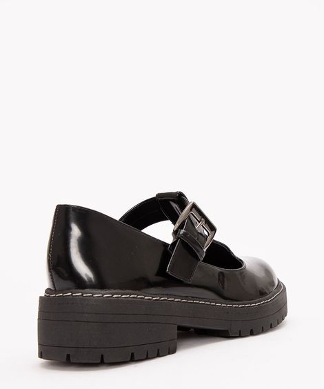 sapato oxford com fivela oneself preto