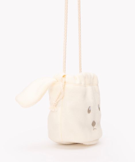 bolsa infantil coelho  off white