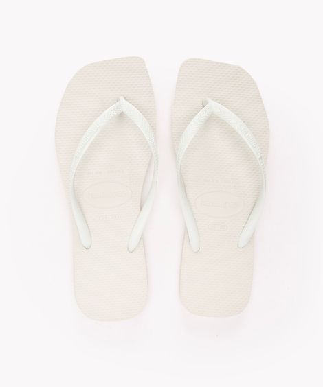 chinelo havaianas slim square branco