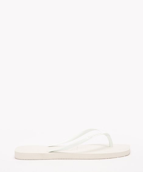 chinelo havaianas slim square branco