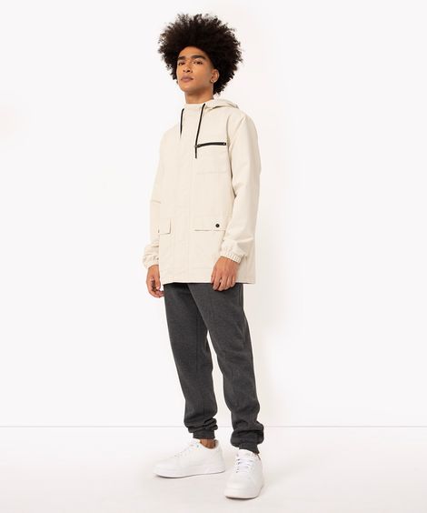 calça moletom jogger com bolsos  cinza