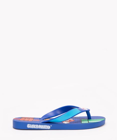 chinelo infantil mario bros ipanema azul
