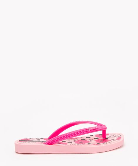 chinelo infantil barbie ipanema rosa claro