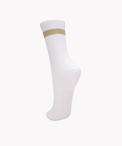 meia esportivamasculina cano longo branca