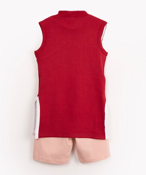 conjunto juvenil fantasia naruto regata vermelho