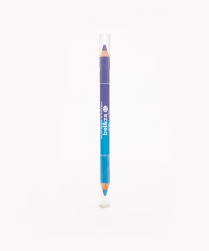 lápis bicolor delineador de olhos e lábios color block beleza cea roxo e azul