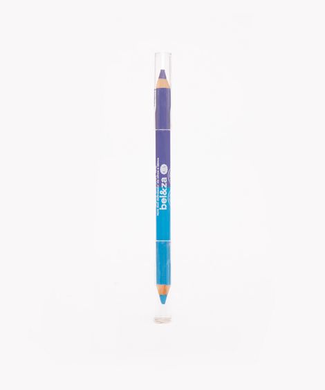 lápis bicolor delineador de olhos e lábios color block beleza cea roxo e azul