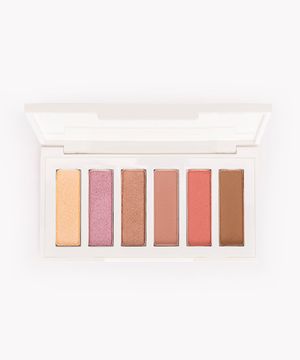 paleta de sombras essencial 6 cores beleza cea