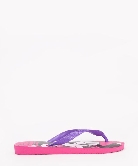 chinelo havaianas top Minnie rosa