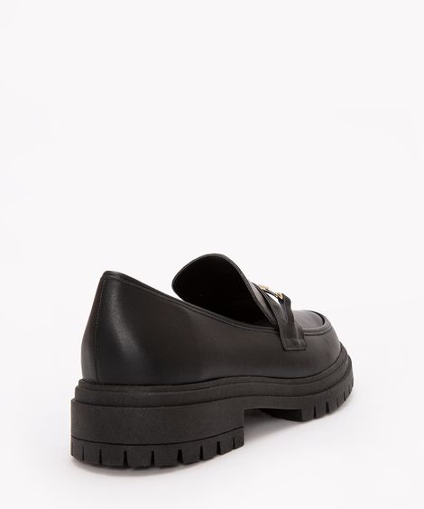 mocassim com fivela oneself preto