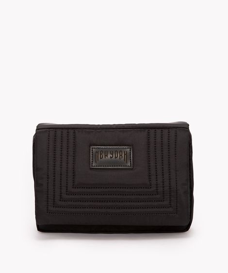 bolsa shoulder bag de matelassê preto