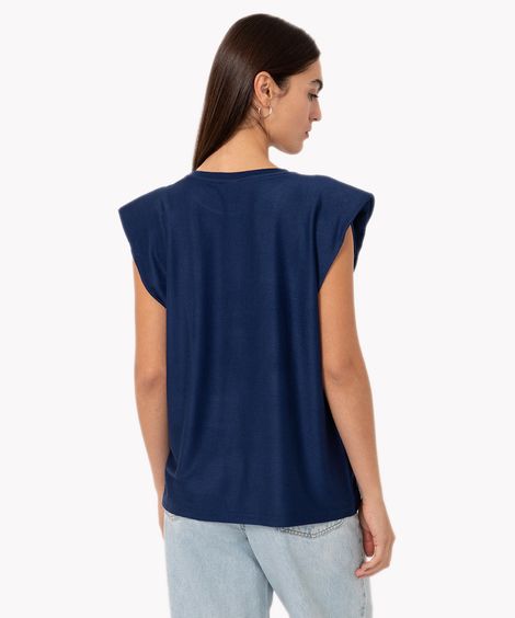 blusa muscle tee mindset azul marinho