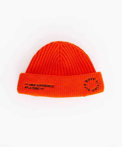 gorro de tricot life busy living laranja