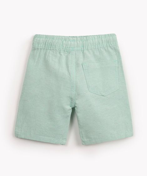 bermuda infantil com bolsos verde claro