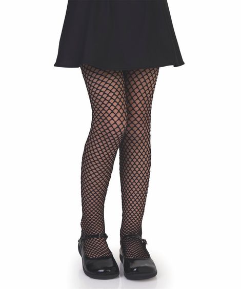 meia calça infantil arrastão lupo preto