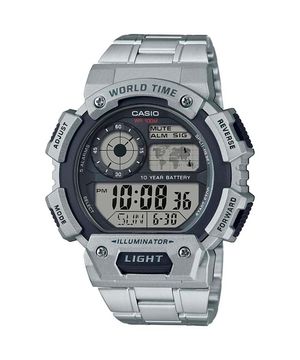 relógio casio visor digital AE-1400WHD-1AV prata