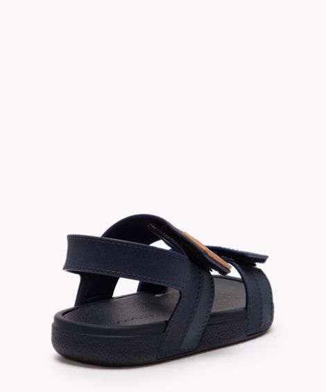 sandália infantil com velcro cartago azul