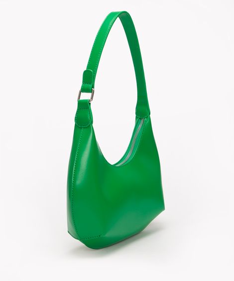 bolsa baguete alça curta verde