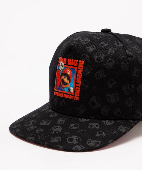 boné infantil aba reta mario preto
