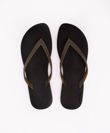 chinelo de dedo algae ipanema preto
