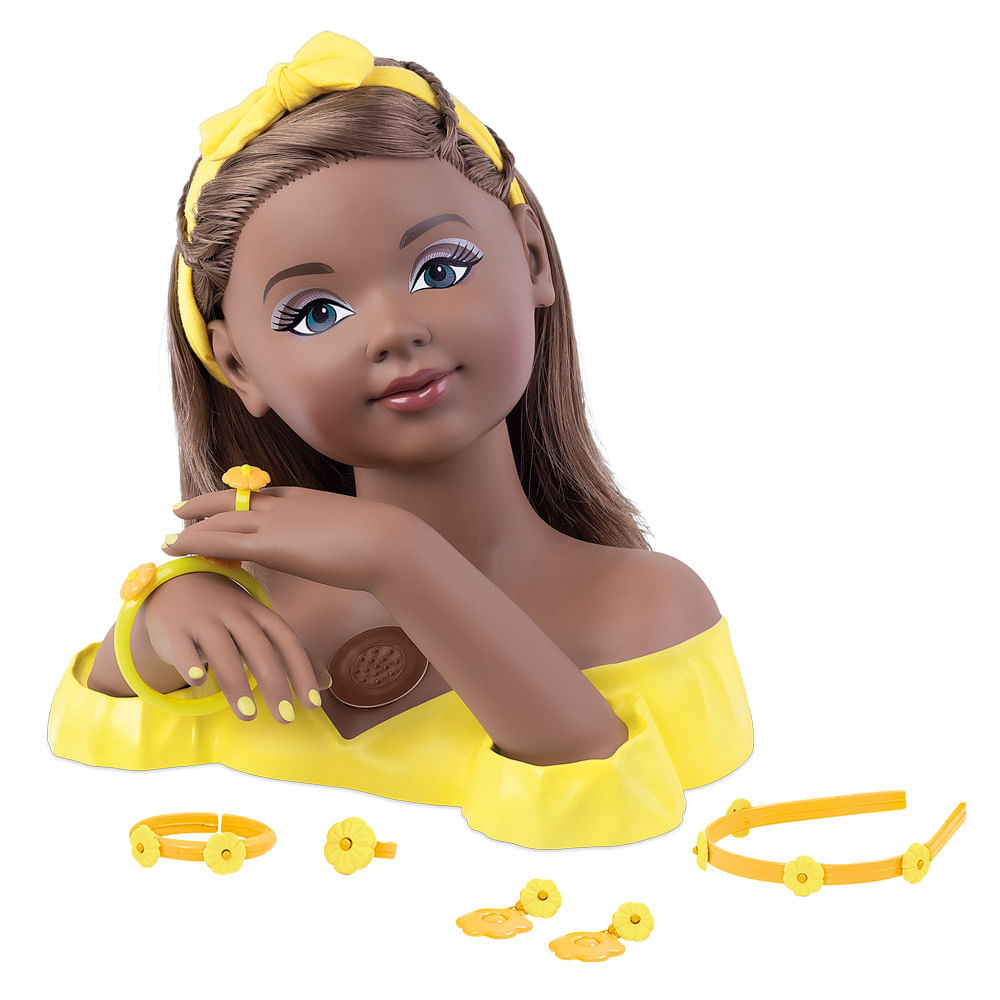 Boneca Barbie Styling Head Hair Busto Barbie Acessórios E maquiagem Mattel  - Ri Happy