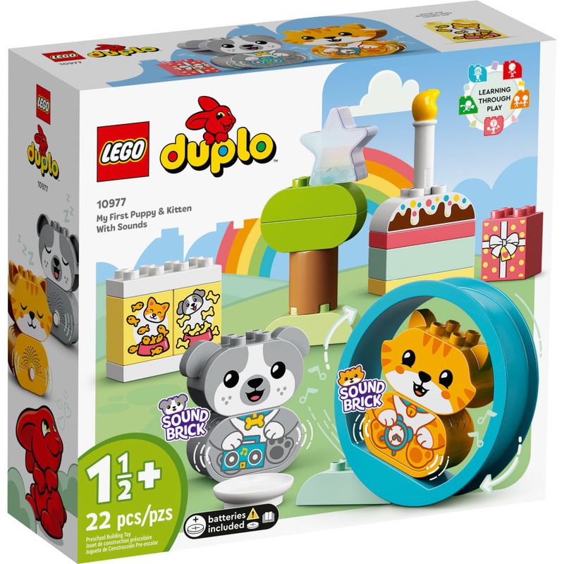 Lego Duplo 10977 - Meu Primeiro Cachorrinho e Gatinho Com Sons