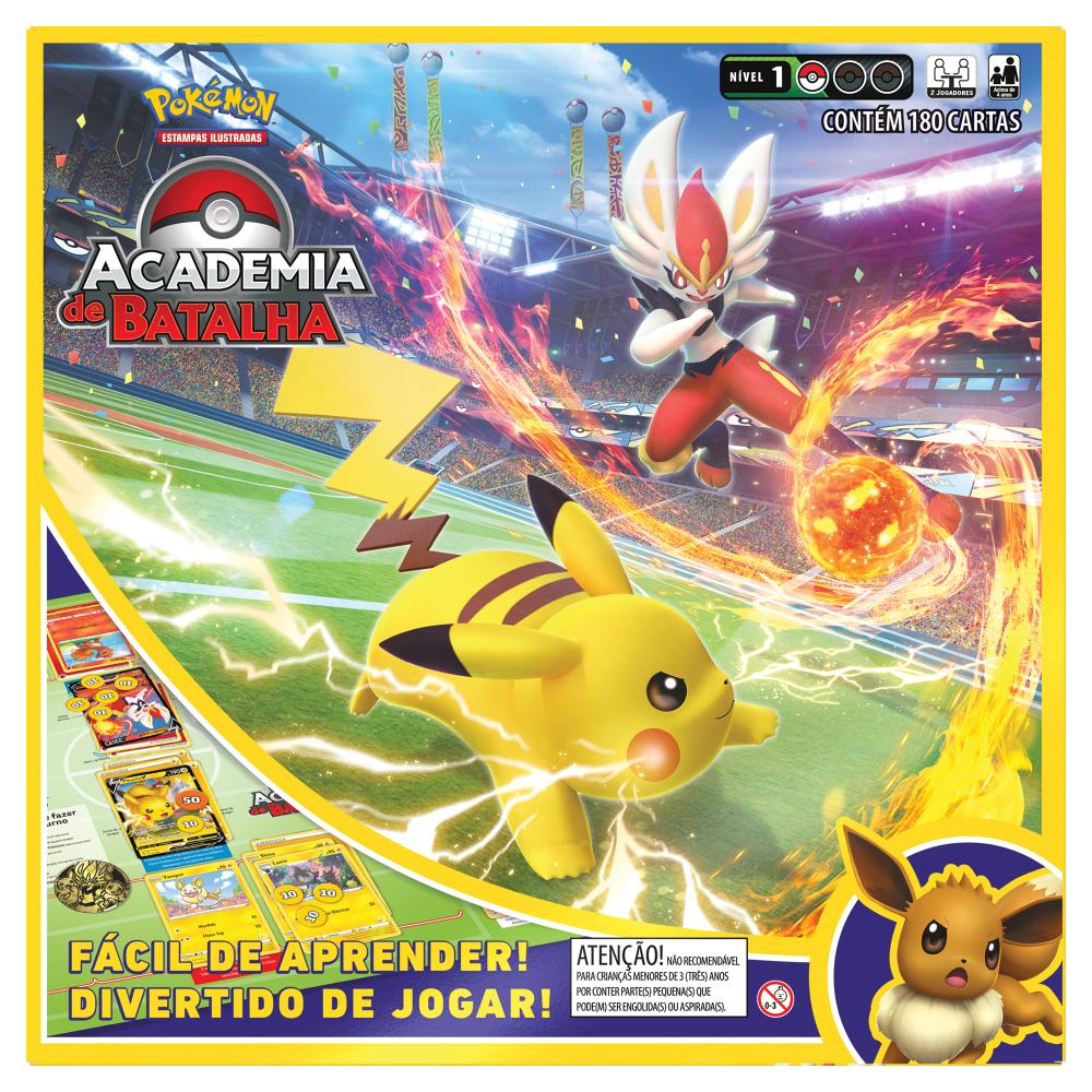 Pokémon Academia De Batalha Jogo com 180 Cartas - Copag - Sama