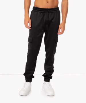 calça jogger com bolsos cargo esportiva ace preto