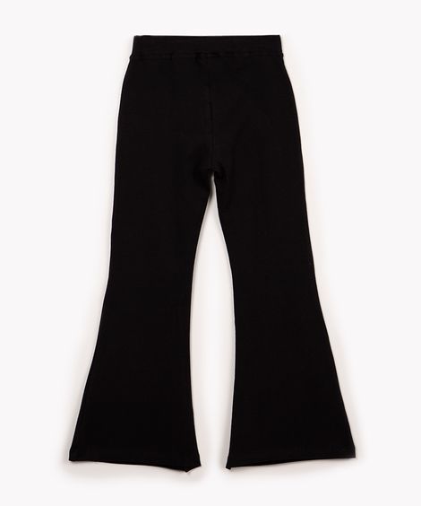 calça flare infantil preto