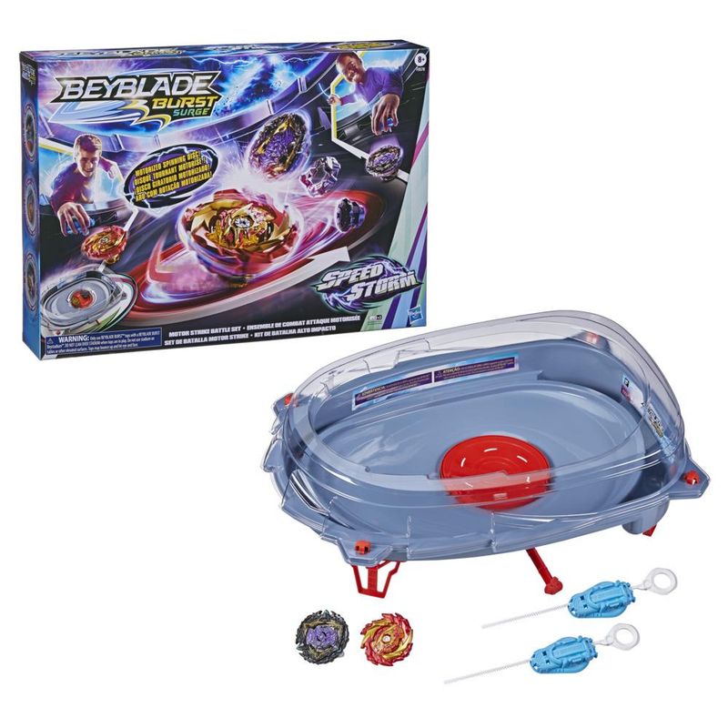 lançador kit completo de batalha alto impacto beyblade burst surge