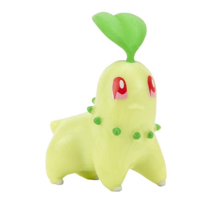 Conjunto de Mini Figuras - Pokémon - Chikorita e Pikachu - Sunny