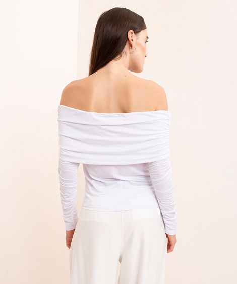 blusa de malha manga longa mindset branco