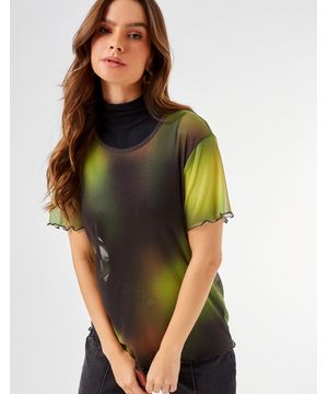 Blusa Estampado Tie Dye Anne - Verde