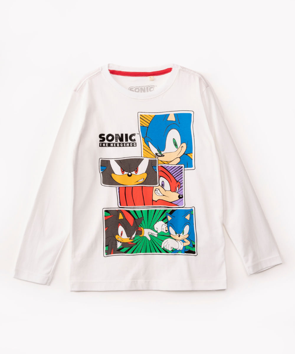 Camiseta Infantil Sonic the Hedgehog