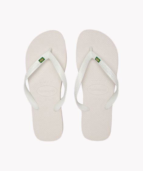 chinelo havaianas brasil branco