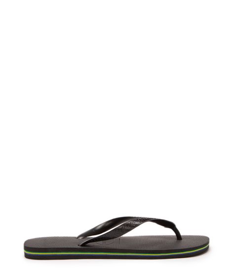 chinelo havaianas brasil preto