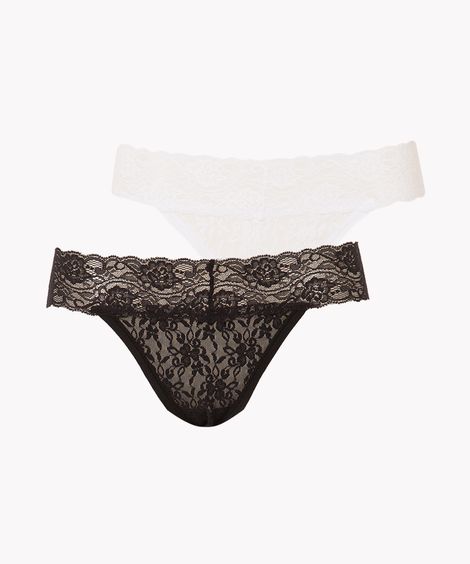 kit de 2 calcinhas femininas biquíni de renda delrio colorido