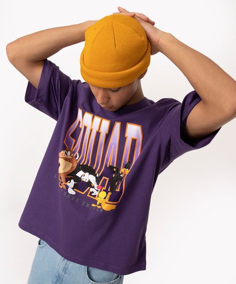 gorro de tricô com dobra amarelo