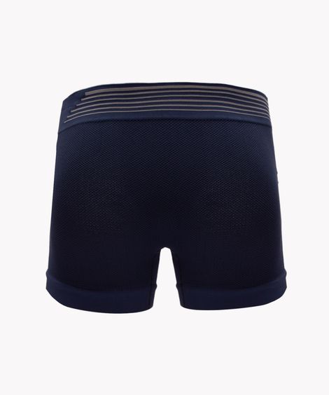 cueca boxer de microfibra sem costura azul marinho