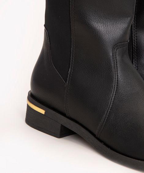bota montaria cano alto salto baixo bebecê preta