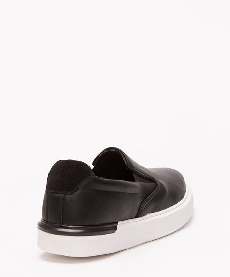 tênis slip on com recorte oneself preto