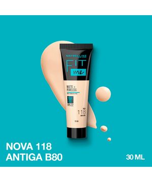 base líquida maybelline ny fit me matte fps 22 cor 326 antiga n220 30ml único