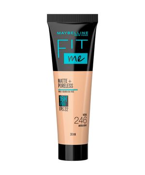 base líquida maybelline ny fit me matte fps 22 cor 246 antiga b140 30ml único